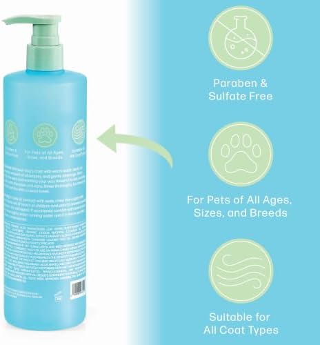 Bliss Pet Aloe Dog Shampoo Conditioner and Detangler, 17 Fl Oz - Image 3
