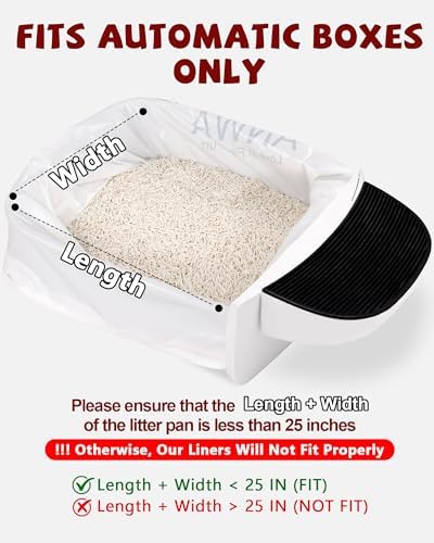 ANWA 25 Count Litter Box Robot 4/5/5 Pro/EVO Waste Bags, White - Image 2