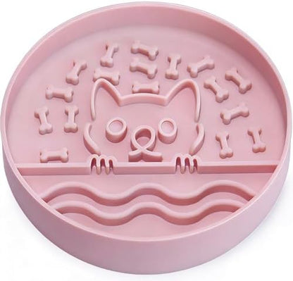 Slow Feeder Dog Bowl with Non-Slip Base, Silicone Puzzle Dog Food Bowl with Unique Design, Slow Feeding Bowl for All Types of Dogs Cats, Interactive Slow Eating, Anti-Choking by GiftsforChildAdultandPet