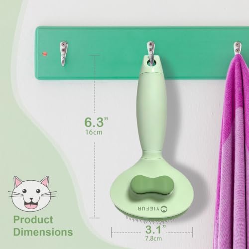 Cat Brush for Shedding, Self Cleaning Brush for Long & Short Hair Cats - Image 7