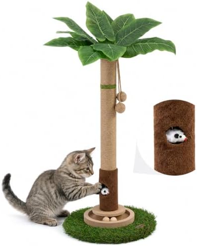 Woochpet Tall Cat Scratching Post,Cat Toys,Cat Scratcher Tree for Large Cat - Image 4