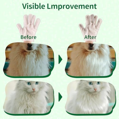 GLADFRESIT Pet Grooming Glove Wipes for Dogs & Cats, 60g, 6 Pcs - Image 7