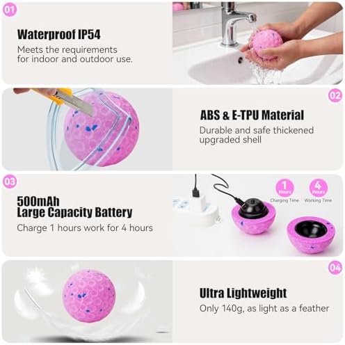 Interactive Dog Toys, Chew-Proof Dog Ball for Aggressive Chewers - Image 4