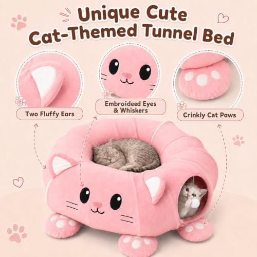 Cat Tunnel Bed with 21 Interactive Toys - Image 5