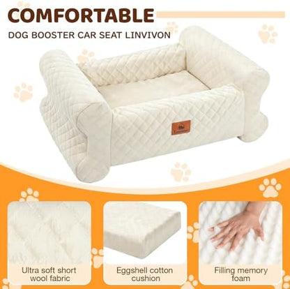 Dog Car Seat for Medium/Large Dogs up to 60LBS Memory Foam Dog Booster Seat - Image 7
