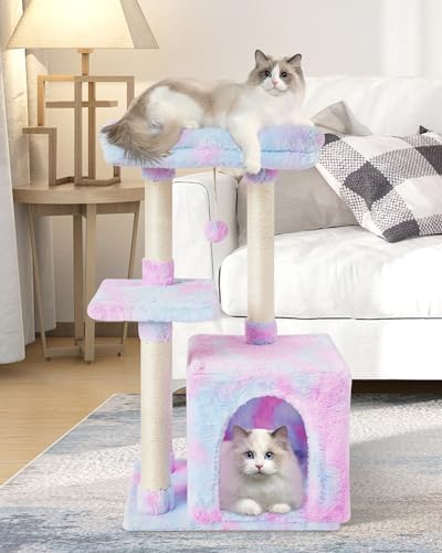 Cute Cat Tree Kitten Cat Tower Condo Cat Furniture Sisal Scratching Posts R - Image 2