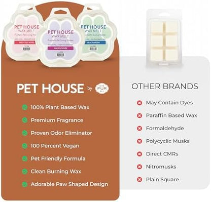 Vanilla Sandalwood Wax Melts Plant-Based Wax, 2 Pack Pet House - Image 3