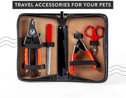 Pet Care Pedicure Kit for Dogs, Cats, Birds and Reptiles - Nail Clippers, File and Scissors Style Clippers Plus Case (3 Nail Clippers Plus Nail File) - Image 5