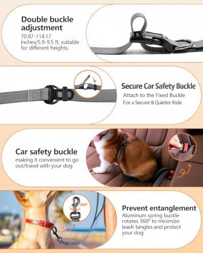 Hands Free Dog Leash, Multifunctional Crossbody Dog Leash - Image 3