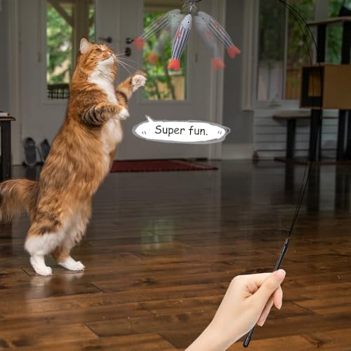 PAZ'S GIFT Cat Wand Toys, Catnip Fish 3 piece Catnip wzggle Sounding Toy, Soft and Durable, Interactive cat Kick Toys for Indoor Play - Image 5