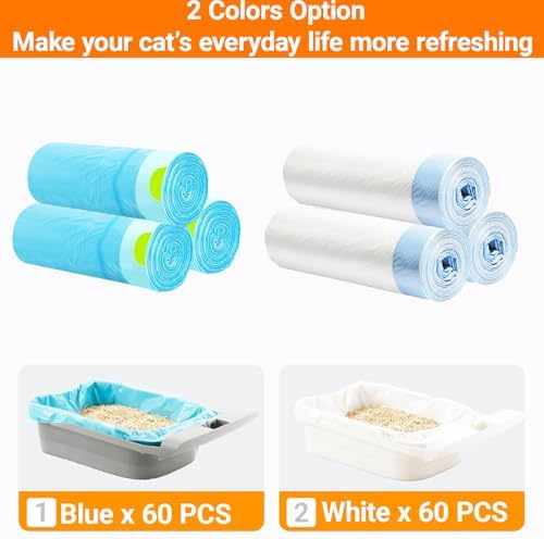 Automatic Cat Litter Box Liners 120 CT Compatible with Neakasa PetPivot - Image 2