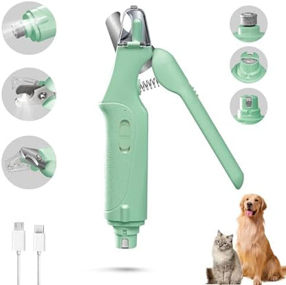 CATPICK 2-in-1 Cat & Dog Nail Clippers with Grinder and Dual LED Lights - Image 2