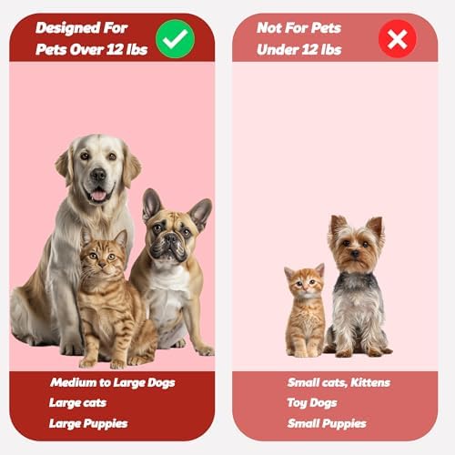 Pet Toothbrush for Dogs, Cats with Soft Bristles - Easy Teeth Cleaning & Dental Care, Non Slip Dual Head Dog Toothbrush for Medium & Large Pets, Toothpaste Not Included, Pack of 1 Red - Image 4