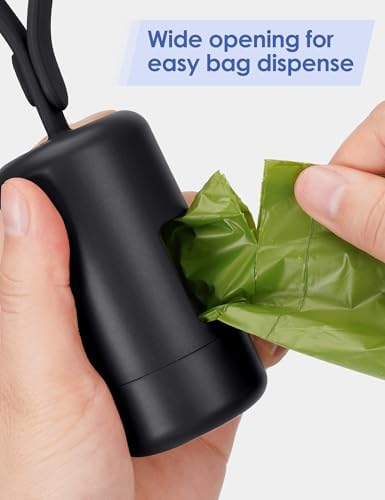 Gobeigo Dog Poop Bag Holder with Used Bag Hook(Black) - Image 5