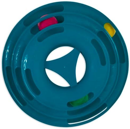 Pet Zone Busy Ball 3 Tier Plastic Cat Tower Rattle Toy, Includes 3 Balls - Image 5