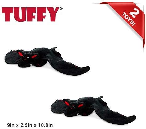TUFFY - World's Tuffest Soft Dog Toy - Desert - Multiple Layers. Made Durable, Strong & Tough. Interactive Play (Tug, Toss & Fetch). Machine Washable & Floats (Bat, Large 2 Pack)