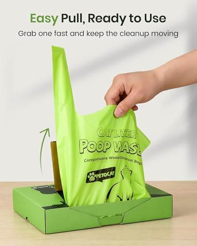 Cat Litter Bags for Poop, Certified Compostable Cat Waste Disposal Bag, Leakproof Durable and Unscented Large to Fit Any Scoop Strengthen Dog Poop Bag- 100 Count - Image 6