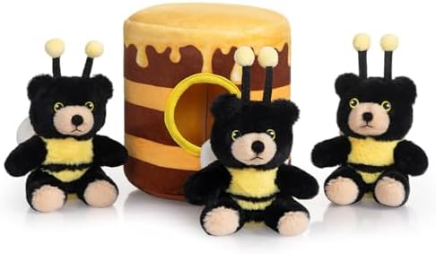 Hollypet Squeaky Hide and Seek Dog Toys for Small and Medium, Honey Pot by Hollypet