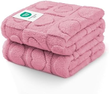 Luciphia 2 Pack Small Dog Blanket, Cozy Fleece Throw for Puppy Cat,57"x40" by luciphia