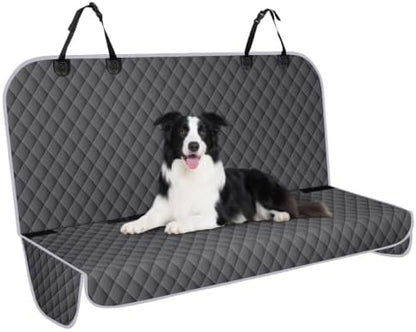 Waterproof Dog Backseat Cover for Cars, Non-Slip Pet Seat Protector,M-Grey by NECKORY