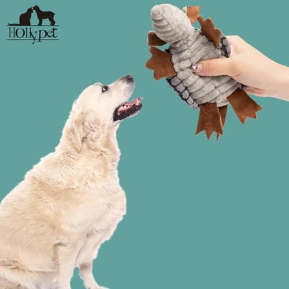 Hollypet Armadillo Squeaky Puppy Dog Toys for Small Medium Dogs, 6" - Image 5