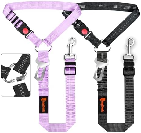 Laqibak Removable Dog Seat Belt Harness for Car, 3 in 1 Pet Seatbelt Leash by laqibakProductcollection