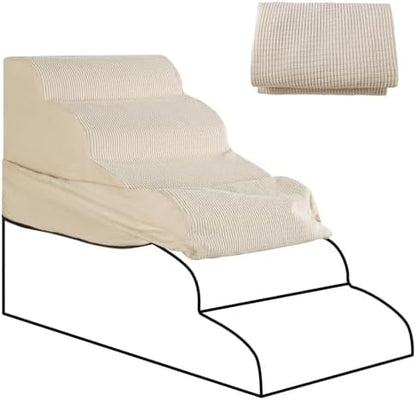 5-Step Dog Stairs Replacement Cover(for AODISMAN Pet Ramp Only),Beige by AODISMAN