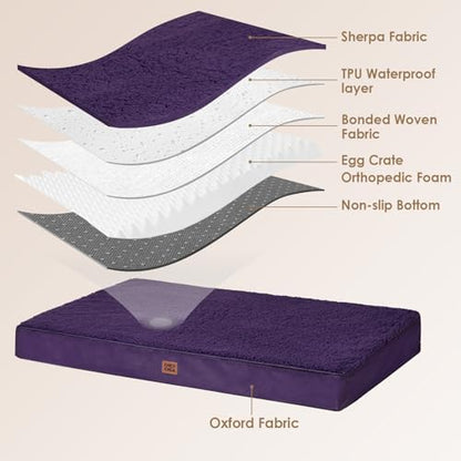 EHEYCIGA Orthopedic Dog Bed Extra Large with Removable Washable Cover, 41IN - Image 4