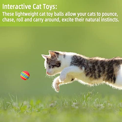 12 Pack Foam Cat Soccer Balls - Soft, Quiet, Interactive Toys for Kitten, Dog, Puppy - Indoor Activity Play, Chase, Training, Chewing - Image 4