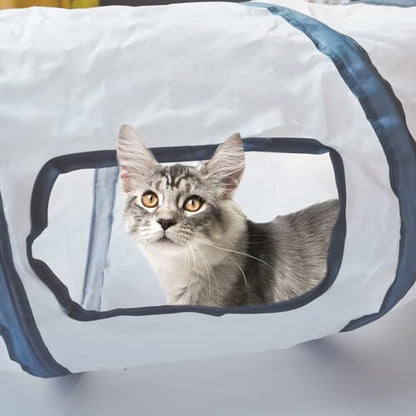 Cat Tunnel, Cat Tunnels for Indoor Cats, S-Shape Foldable Cats Cave - Image 6
