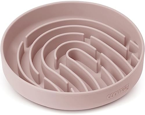 Coomazy Slow Feeder Dog Bowls, Silicone Anti Choking Puzzle Dog Food Bowl by Coomazy