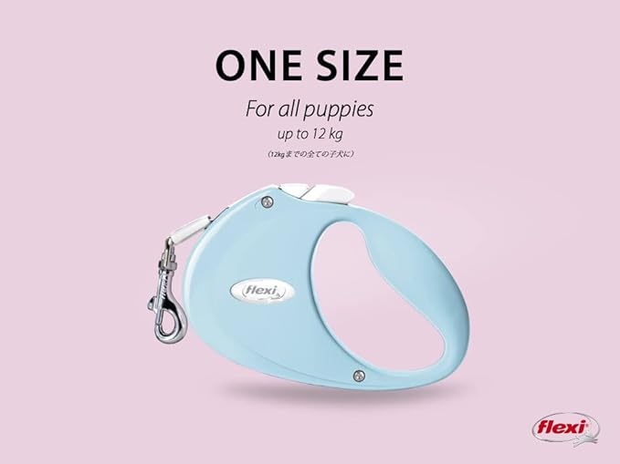 Flexi - PU00T2-251-RO - Dog Lead - Retractable Lead - Puppy Tape - 2 m - Pink
