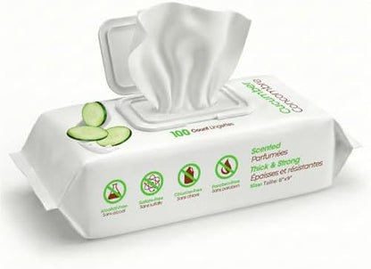 Best Pet Supplies Cleaning Dog Wipes - Refreshing Cucumber, 100 Count by BestPetSuppliesLLC