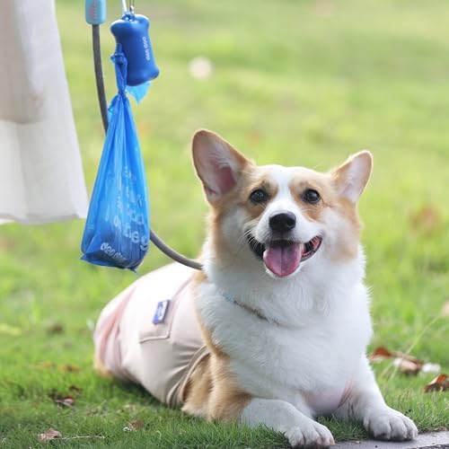 Deo Doo Dog Poop Bags with Handles & Holder, 9 Rolls 108 Count, Iris Scent - Image 5