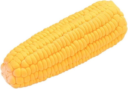BWESOO Yellow Pet Dog Puppy Latex Corn Shape Squeaky Bite-Resistant Interactive Play Chew Toy Pet Supplies Dog Toy Corn Squeak Toys
