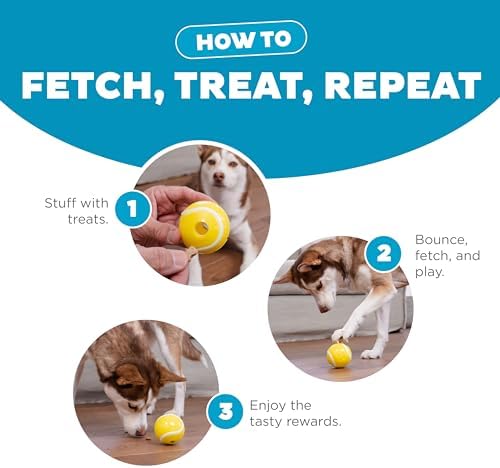 Outward Hound by Planet Dog Sport Ballz Tennis Ball Treat-Dispensing Fetch Ball Dog Toy - Image 5