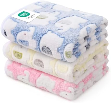 Luciphia 3 Pack Cute Dog Blankets Soft Fleece for Small Puppy Cat,23"x16" by luciphia