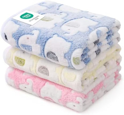 Luciphia 3 Pack Cute Dog Blankets Soft Fleece for Small Puppy Cat,23"x16" by luciphia