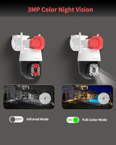 VSTARCAM 3MP Pet Cameras, Security Camera Indoor, Interactive Cat/Pet Camera with Phone App, 2.4GHz with IR Night Vision, AI Motion Tracking, 2-Way Audio, 24/7 Cloud & SD Card Storage - Image 4