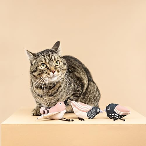 Fringe Studio, Under My Wings, Durable Cotton Canvas Cat Toy, 3PCS Set, PetShop Collection (904029) - Image 7