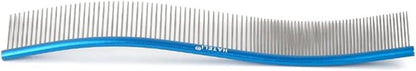 Pet Deshedding Comb For Dogs Cats Easy Use Stainless Steel Hair Comb For Pet Shedding Hair Curved Comb For Pet Grooming Pet Hair Removal Comb