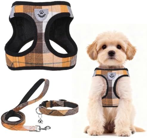 PUPTECK Dog Harness, Collar and Leash Set No Pull for Small Medium Sized by PUPTECK