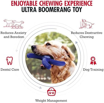 Tuff Pupper SuperChewer Tough Boomerang Toy | Lifetime Replacement | Strong Natural Rubber | Great Dog Fetch Toy | Toys for Dogs | Ultra Durable Chew Toys for Aggressive Chewers | for Large Breeds - Image 2
