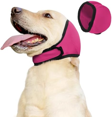 Dog Ear Protector, Blocks Water from Entering Ears for Bath, Keeps Calm During Grooming & Blow Drying by Handpickedforyou