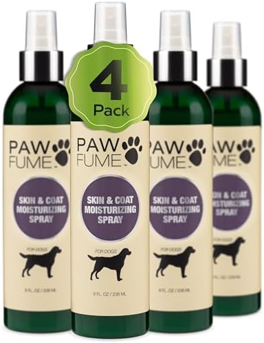 PAWFUME Skin & Coat Detangler Spray for Dogs, 4-Pack by Pawfume