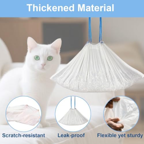 36" x 18" Extra Large Cat Litter Box Liners,Trash Drawstring Tray bags - Image 3