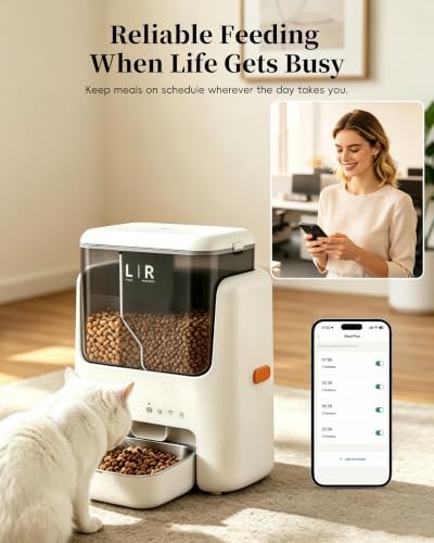 Automatic Cat Feeder, Dual Hopper for Meals & Treats, App Control - Image 3