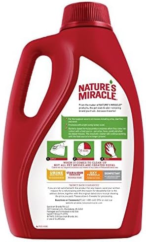 Nature’s Miracle Advanced Cat Stain & Odor Eliminator, Severe Mess, 1 gal - Image 2