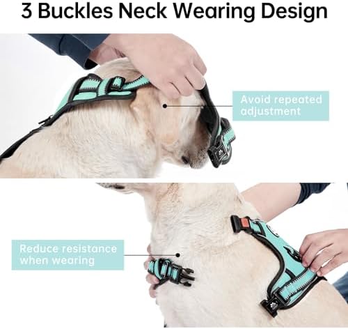 IVY&LANE No Pull Dog Harness for Medium Dogs,Reflective Dog Vest Harness - Image 4