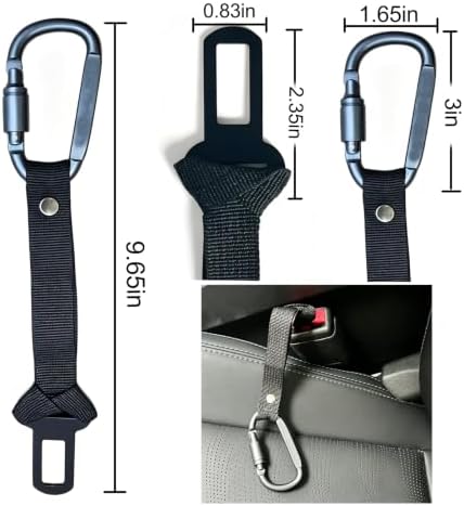 2 Pack Pet Car Seat Belt Restraint, Dog & Cat Car Seat Belt Anchor for Small Medium Large Dogs and Cats - Image 2
